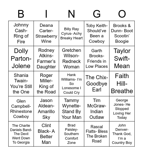 Total-Quiz.com Presents Radio Bingo: Radio Bingo Square Dance Bingo Card