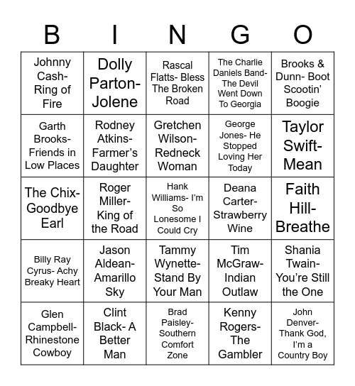Total-Quiz.com Presents Radio Bingo: Radio Bingo Square Dance Bingo Card