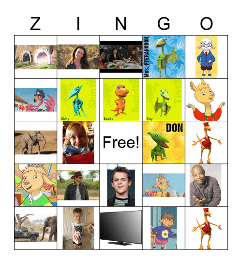 ZINGO! - 2 Bingo Card