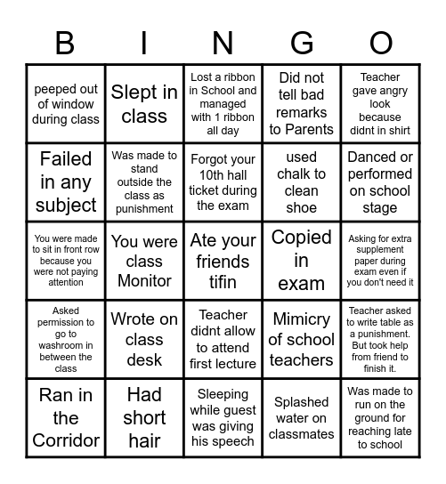 Bingo Card