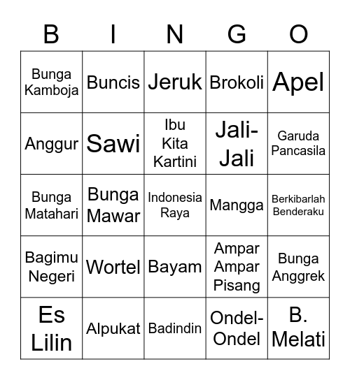 Bingo Hyunjin Bingo Card