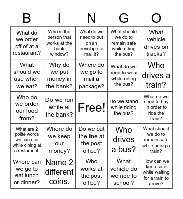 In The Community BMS Bingo Card