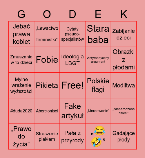 Foliarskie bindżo Bingo Card