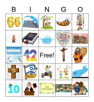 Bible Bingo Card