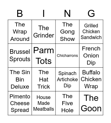 Hail Mary's Bingo Card