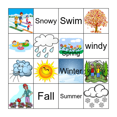 The Four Seasons Bingo Card