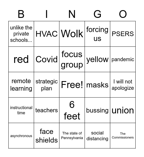 LMSB Bingo Card