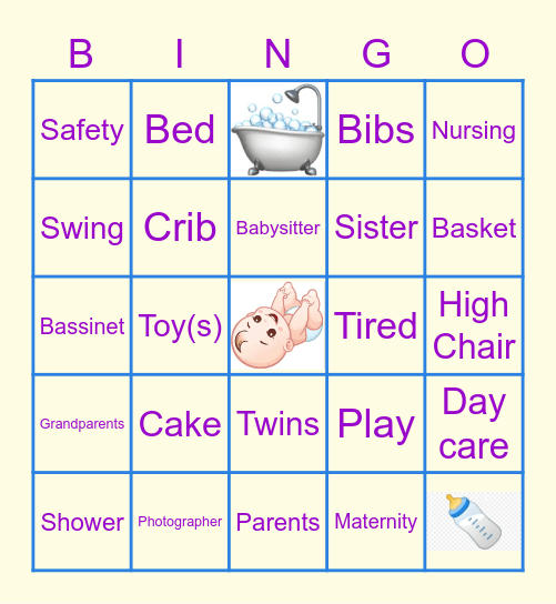 DSO Baby Bonanza! Bingo Card