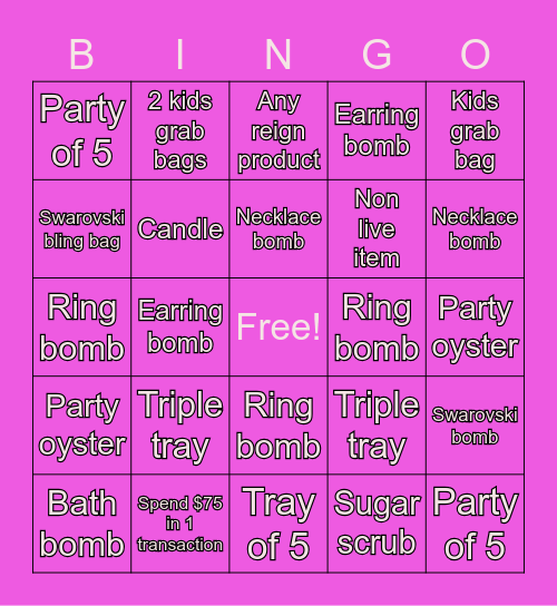 👑 Birthday Bingo 👑 Bingo Card