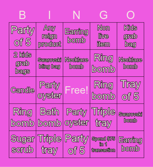 👑 Birthday Bingo 👑 Bingo Card