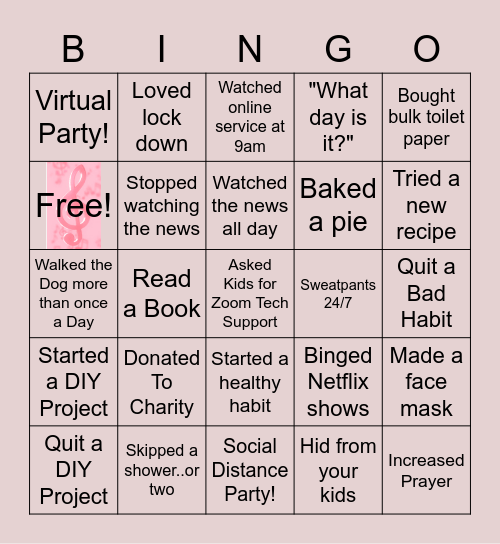 Choir Ladies Bingo! Bingo Card