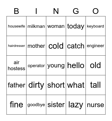 Bingo for you Bingo Card