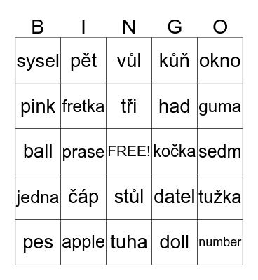 bingo Card