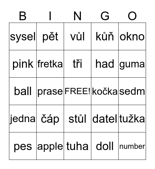 bingo Card