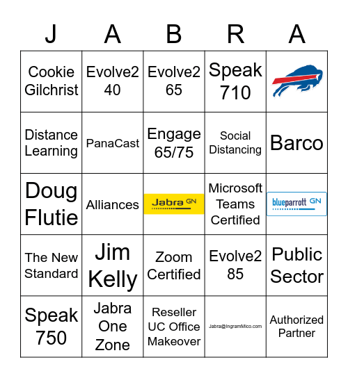 Jabra Bills Bingo Card