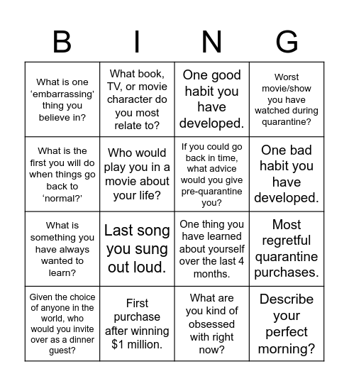 Bingo Card