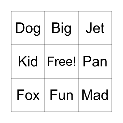 Leo's Bingo Card