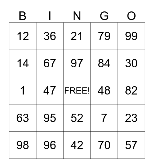 Happy Halloween! Bingo Card