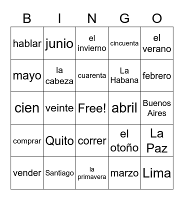 Bingo Card