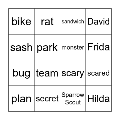 Hilda Bingo Card