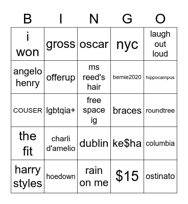 i am lost Bingo Card