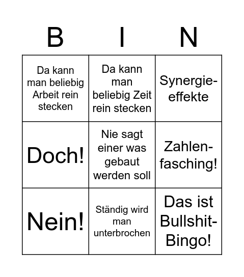 Software-Bingo Card