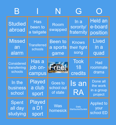 BINGO: MSG SA Edition Bingo Card