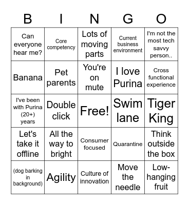 Dime Time V Bingo Card