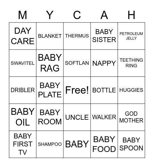 Bingo Card