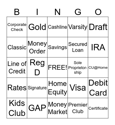 Product Knowledge Bingo Card