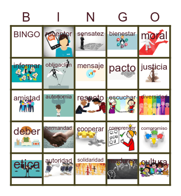 SOCIEDAD Bingo Card