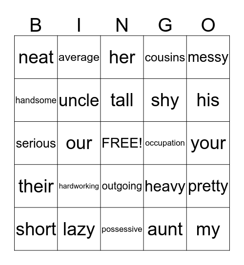 Elaine's Bingo #3 Bingo Card