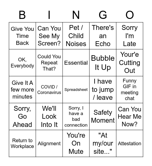 Line - $10 / X - $25 / Blackout - $50 Bingo Card