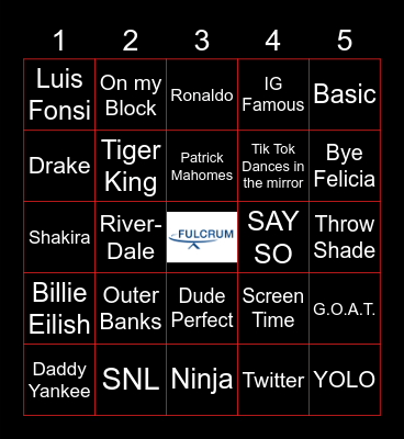 LMU UPWARD BOUND BINGO Card