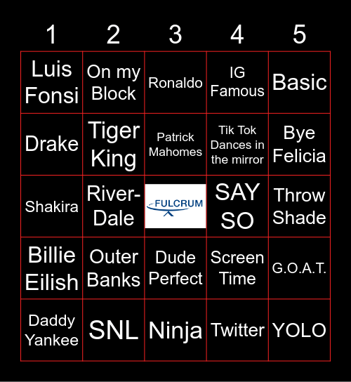 LMU UPWARD BOUND BINGO Card