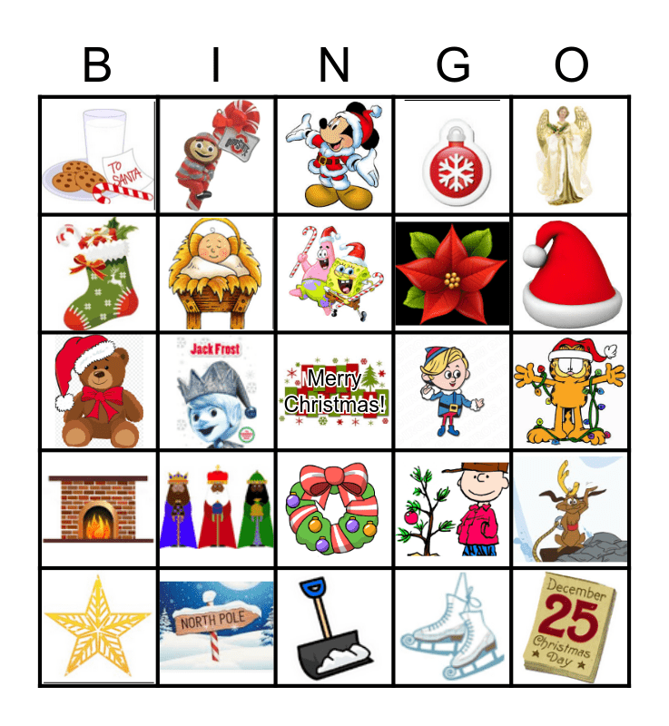 FCCM July Christmas BINGO Card