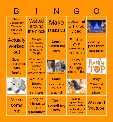 Quarinitine Bingo!! Bingo Card