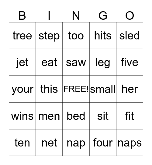 Get the Egg! Bingo Card