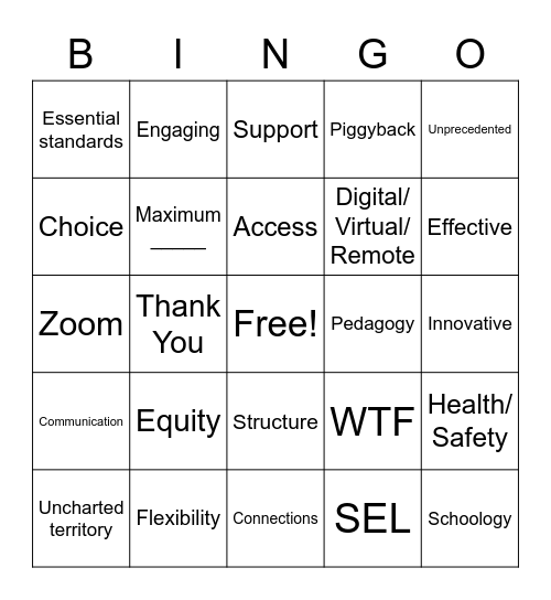 BTS BINGO Card