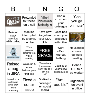 HAVE A BINGO Card