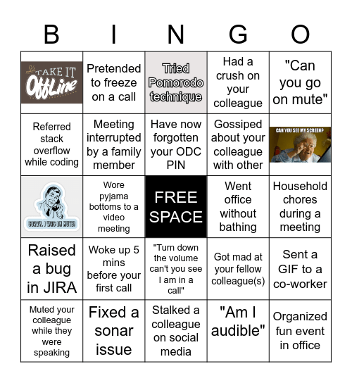 HAVE A BINGO Card