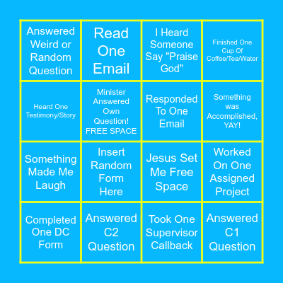Leader BINGO Card