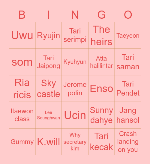 Bingo gopay Bingo Card