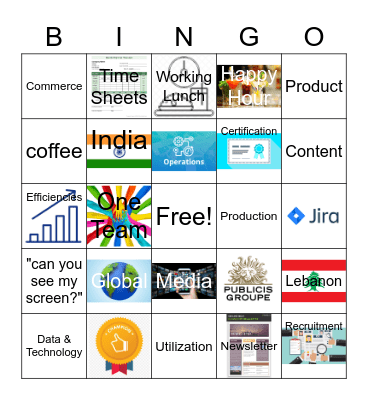 Publicis GDD Bingo Card