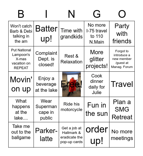 TOM Bingo Card