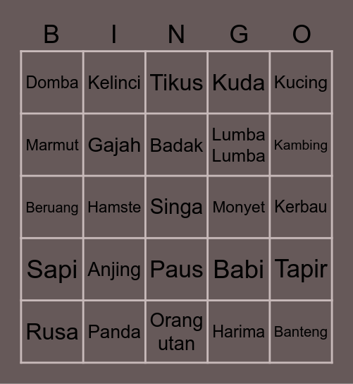 JUNKYU GANTENG Bingo Card