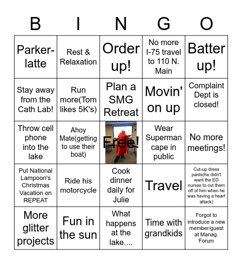 Tom Parker-TOAST & ROAST1 Bingo Card