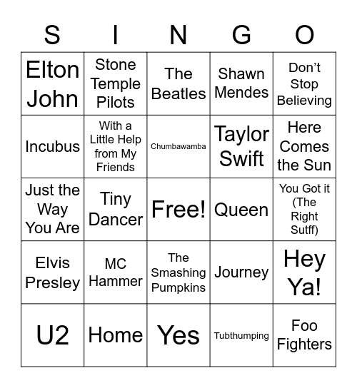 Gwinnett Bingo Card