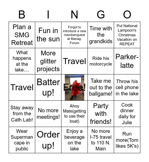 Tom Parker-TOAST & ROAST2 Bingo Card