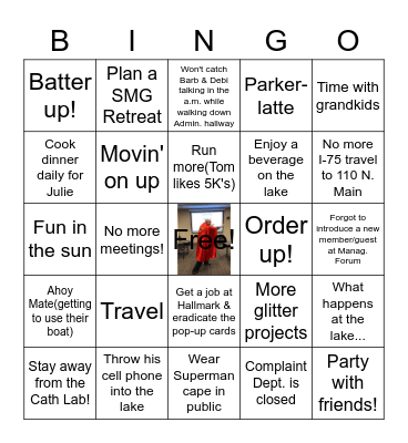 Tom Parker-TOAST & ROAST5 Bingo Card